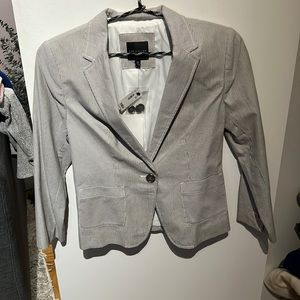 NWT - grey and black pinstripe blazer - XS
